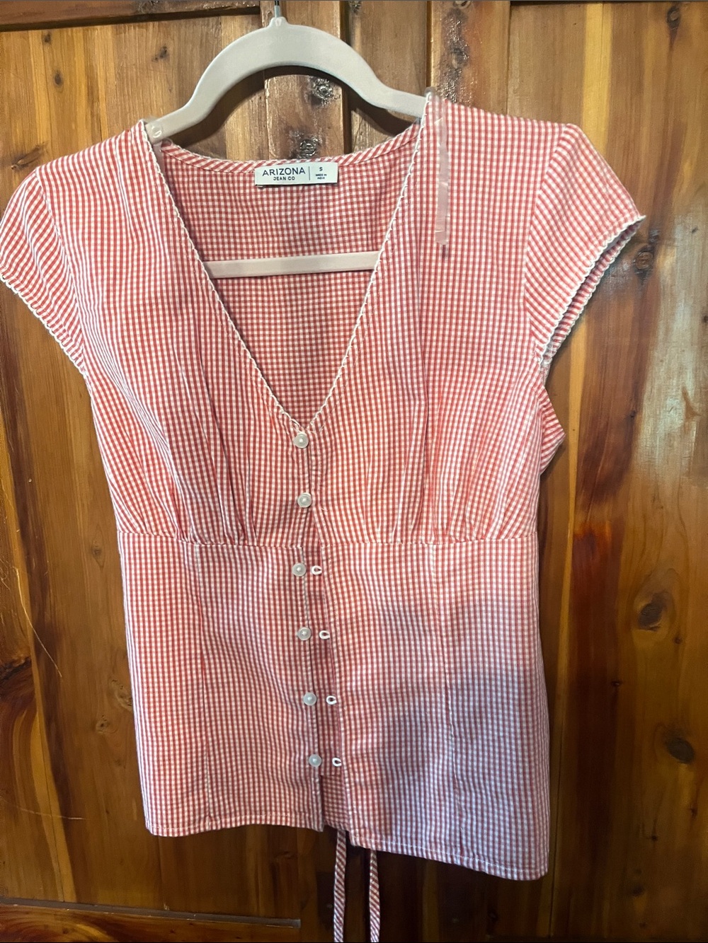 NWT checkered blouse